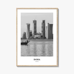 Doha Wall Art, Doha Wall Decor, Doha Poster, Doha Home Decor, Doha Travel Gift, Doha Travel Print