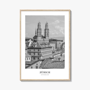 Zurich Wall Art, Zürich Wall Decor, Zürich Poster, Zürich Home Decor, Zürich Travel Gift, Zürich Travel Print