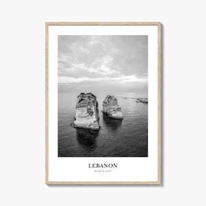 Arte mural del Líbano n.° 2, decoración de pared del Líbano, póster del Líbano, decoración del hogar del Líbano, regalo de viaje al Líbano, impresión de viaje al Líbano