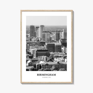 Birmingham Wall Art Alabama, Birmingham Wall Decor, Birmingham Poster, Birmingham Home Decor, Birmingham Travel Gift, Birmingham Travel