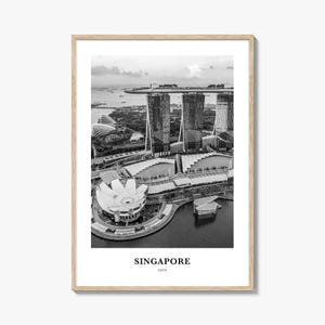 Singapore Wall Art No 3, Singapore Wall Decor, Singapore Poster, Singapore Home Decor, Singapore Travel Gift, Singapore Travel Print