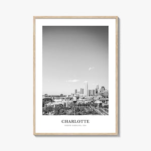 Charlotte Wall Art No 2, Charlotte Wall Decor, Charlotte Poster, Charlotte Home Decor, Charlotte Travel Gift, Charlotte Travel Print