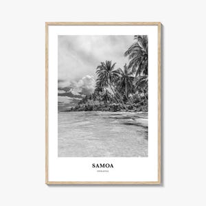Samoa Wall Art, Samoa Wall Decor, Samoa Poster, Samoa Home Decor, Samoa Travel Gift, Samoa Travel Print