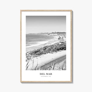 Del Mar Wall Art No 2, Del Mar Wall Decor, Del Mar Poster, Del Mar Home Decor, Del Mar Travel Gift, Del Mar Travel Print