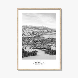 Jackson Wall Art Wyoming, Jackson Wall Decor, Jackson Poster, Jackson Home Decor, Jackson Travel Gift, Jackson Travel Print