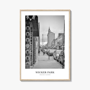 Wicker Park Wall Art, Wicker Park Wall Decor, Wicker Park Poster, Wicker Park Home Decor, Wicker Park Travel Gift, Wicker Park Travel Print