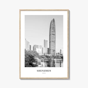Shenzhen Wall Art, Shenzhen Wall Decor, Shenzhen Poster, Shenzhen Home Decor, Shenzhen Travel Gift, Shenzhen Travel Print