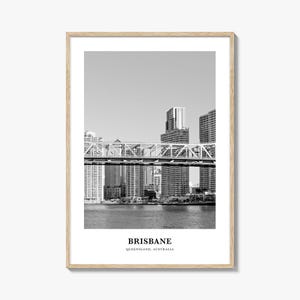 Brisbane Wall Art No 1, Brisbane Wall Decor, Brisbane Poster, Brisbane Home Decor, Brisbane Travel Gift, Brisbane Travel Print