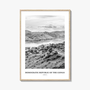Democratic Republic of the Congo Wall Art, Democratic Republic of the Congo Wall Decor, Poster, Home Decor, Travel Gift, Travel Print