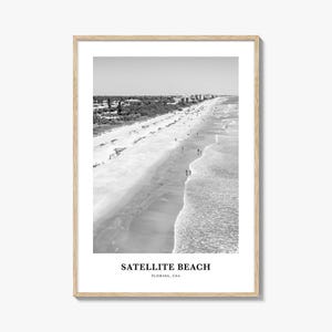 Satellite Beach Wall Art, Satellite Beach Wall Decor, Satellite Beach Poster, Satellite Beach Home Decor, Satellite Beach Travel Gift
