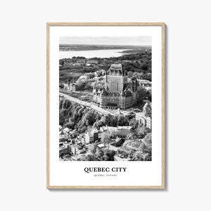 Art mural de la ville de Québec n° 1, décoration murale de la ville de Québec, affiche de la ville de Québec, décoration d'intérieur de la ville de Québec, cadeau de voyage de la ville de Québec, voyage de la ville de Québec