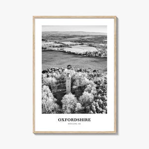 Oxfordshire Wall Art, Oxfordshire Wall Decor, Oxfordshire Poster, Oxfordshire Home Decor, Oxfordshire Travel Gift, Oxfordshire Travel Print