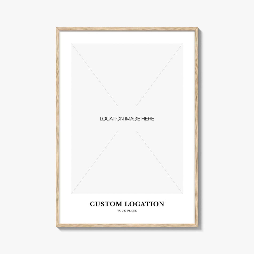 Printsplacesbw Custom Location Poster - Etsy