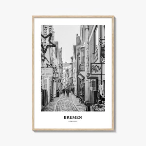 Bremen Wall Art, Bremen Wall Decor, Bremen Poster, Bremen Home Decor, Bremen Travel Gift, Bremen Travel Print