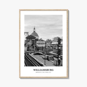 Williamsburg Wall Art New York No 2, Williamsburg Wall Decor, Williamsburg Poster, Williamsburg Home Decor, Williamsburg Travel Gift, Travel