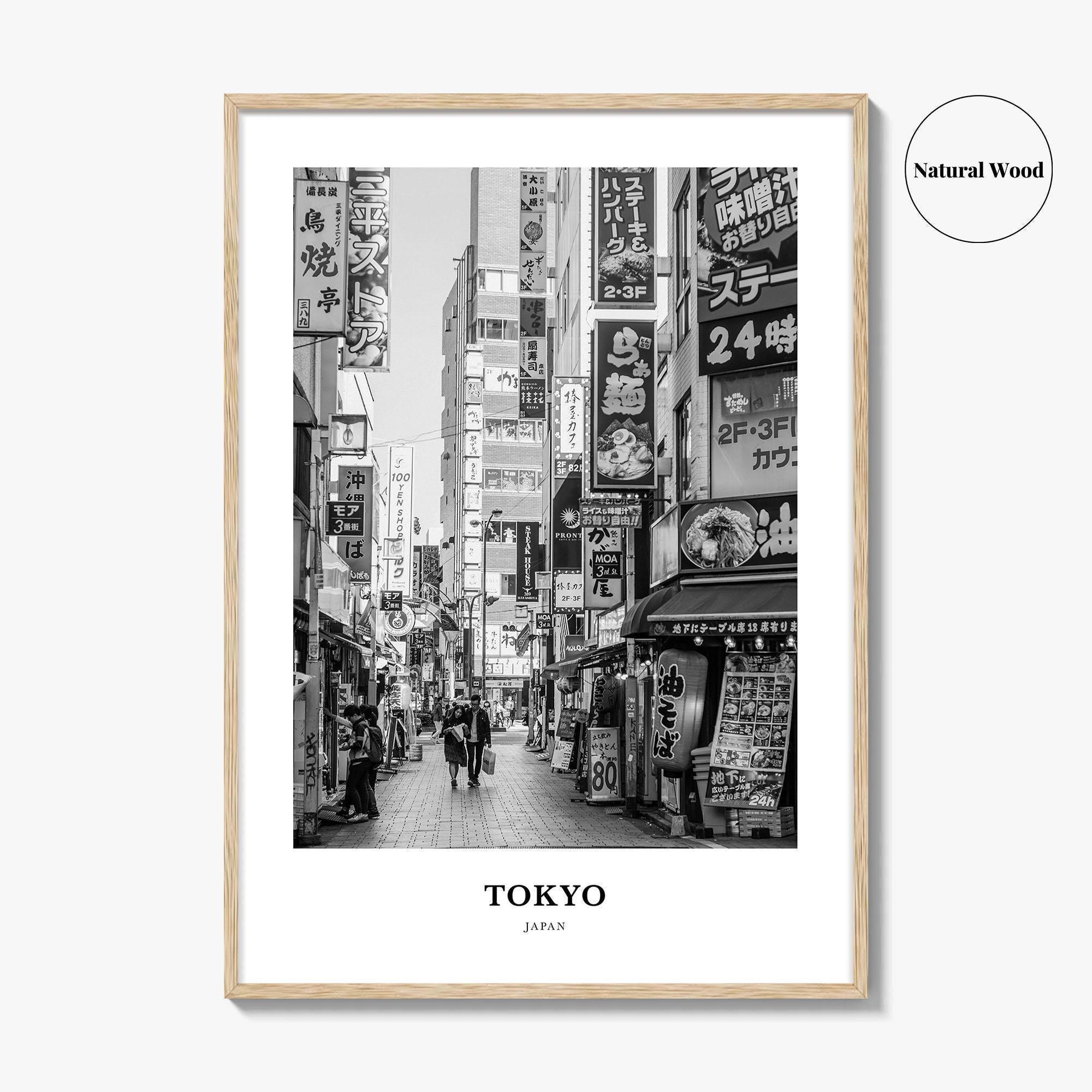 Tokyo Photo Print Black and White, Japan Poster, Kanto Region Wall