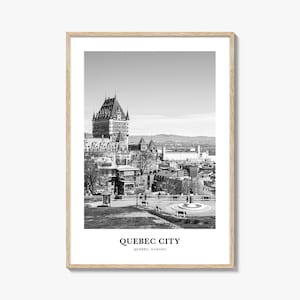Art mural n° 2 de la ville de Québec, décoration murale de la ville de Québec, affiche de la ville de Québec, décoration d'intérieur de la ville de Québec, cadeau de voyage de la ville de Québec, voyage de la ville de Québec
