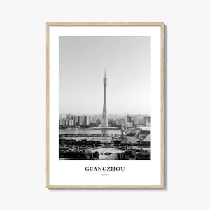 Guangzhou Wall Art, Guangzhou Wall Decor, Guangzhou Poster, Guangzhou Home Decor, Guangzhou Travel Gift, Guangzhou Travel Print
