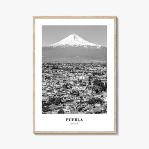 Arte mural de Puebla, decoración de pared de Puebla, póster de Puebla, decoración del hogar de Puebla, regalo de viaje a Puebla, impresión de viaje a Puebla