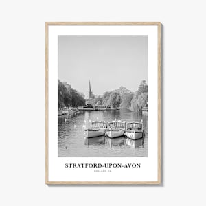 Stratford-upon-Avon-muurkunst, Stratford-upon-Avon-muurdecoratie, Stratford-upon-Avon-poster, Stratford-upon-Avon-huisdecoratie, reiscadeau
