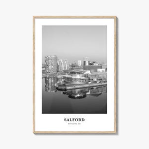 Salford Wall Art, Salford Wall Decor, Salford Poster, Salford Home Decor, Salford Travel Gift, Salford Travel Print