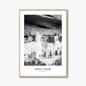 Mesa Verde National Park Wall Art, Mesa Verde Wall Decor, Mesa Verde Poster, Mesa Verde Home Decor, Mesa Verde Travel Gift, Travel Print