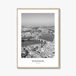 Toulouse Wall Art, Toulouse Wall Decor, Toulouse Poster, Toulouse Home Decor, Toulouse Travel Gift, Toulouse Travel Print