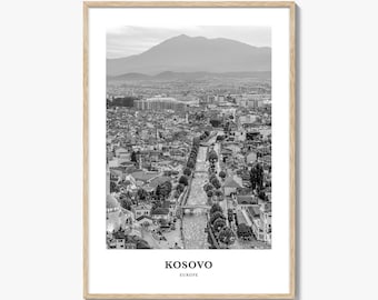 Kosovo Wall Art, Kosovo Wall Decor, Kosovo Poster, Kosovo Home Decor, Kosovo Travel Gift, Kosovo Travel Print