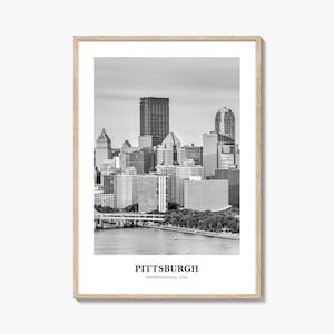Pittsburgh Wall Art No 2, Pittsburgh Wall Decor, Pittsburgh Poster, Pittsburgh Home Decor, Pittsburgh Travel Gift, Pittsburgh Travel Print