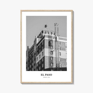 El Paso Wall Art No 1, El Paso Wall Decor, El Paso Poster, El Paso Home Decor, El Paso Travel Gift, El Paso Travel Print
