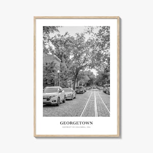 Georgetown Wall Art Washington DC, Georgetown Wanddekor, Georgetown Poster, Georgetown Wohnkultur, Georgetown Reisegeschenk, Georgetown