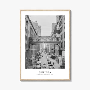 Chelsea Wall Art New York, Chelsea Wall Decor, Chelsea Poster, Chelsea Home Decor, Chelsea Travel Gift, Chelsea Travel Print