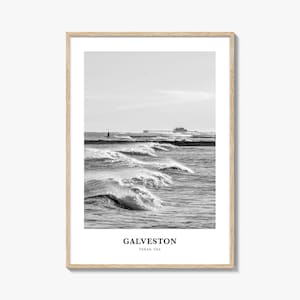 Galveston Wall Art, Galveston Wall Decor, Galveston Poster, Galveston Home Decor, Galveston Travel Gift, Galveston Travel Print