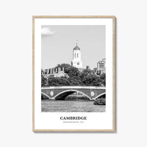 Cambridge Wall Art Massachusetts, Cambridge Wall Decor, Cambridge Poster, Cambridge Home Decor, Cambridge Travel Gift, Cambridge Travel