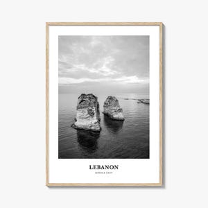 Lebanon Wall Art No 2, Lebanon Wall Decor, Lebanon Poster, Lebanon Home Decor, Lebanon Travel Gift, Lebanon Travel Print