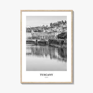 Tuscany Travel Poster: Elegant Italian Photography Print