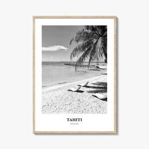 Tahiti Wall Art, Tahiti Wall Decor, Tahiti Poster, Tahiti Home Decor, Tahiti Travel Gift, Tahiti Travel Print
