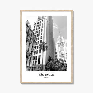 Sao Paulo Wall Art No 2, São Paulo Wall Decor, São Paulo Poster, São Paulo Home Decor, São Paulo Travel Gift, São Paulo Travel PrintDraft
