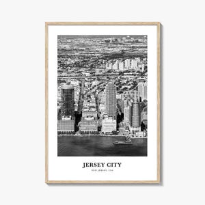Jersey City Wall Art No 1, Jersey City Wall Decor, Jersey City Poster, Jersey City Home Decor, Jersey City Travel Gift, Jersey City Travel