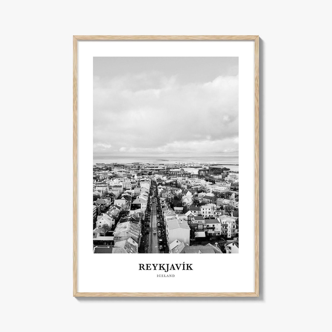 レイキャビク写真プリント：アイスランド旅行ポスター - Etsy 日本
