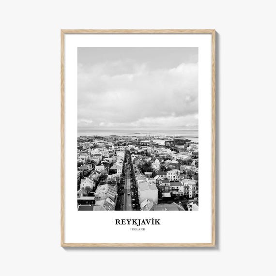 レイキャビク写真プリント：アイスランド旅行ポスター - Etsy 日本