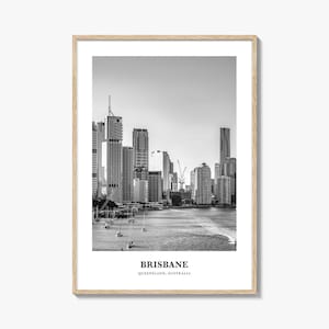 Brisbane Wall Art No 2, Brisbane Wall Decor, Brisbane Poster, Brisbane Home Decor, Brisbane Travel Gift, Brisbane Travel Print