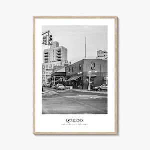 Queens Wall Art New York No 2, Queens Wall Decor, Queens Poster, Queens Home Decor, Queens Travel Gift, Queens Travel Print