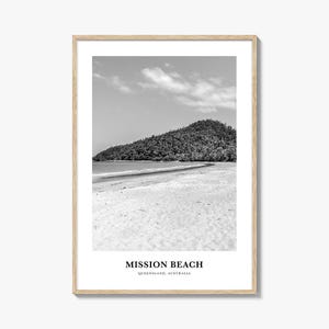 Mission Beach Wandkunst Queensland, Mission Beach Wanddekor, Mission Beach Poster, Mission Beach Wohnkultur, Mission Beach Reisegeschenk