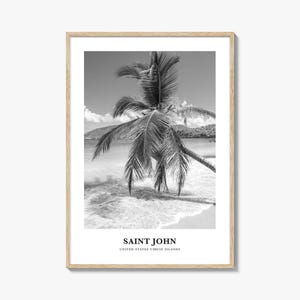 Saint John Wall Art, Saint John Wall Decor, Saint John Poster, Saint John Home Decor, Saint John Travel Gift, Saint John Travel Print
