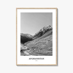 Afghanistan Wall Art No 1, Afghanistan Wall Decor, Afghanistan Poster, Afghanistan Home Decor, Afghanistan Travel Gift, Afghanistan Travel