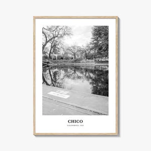 Chico Wall Art, Chico Wall Decor, Chico Poster, Chico Home Decor, Chico Travel Gift, Chico Travel Print