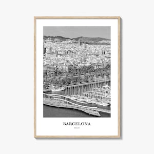 Barcelona Wall Art No 3, Barcelona Wall Decor, Barcelona Poster, Barcelona Home Decor, Barcelona Travel Gift, Barcelona Travel Print