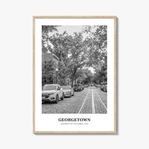 Georgetown Photography Print: Washington DC Travel Poster
