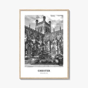 Chester Wall Art No 2, Chester Wall Decor, Chester Poster, Chester Home Decor, Chester Travel Gift, Chester Travel Print